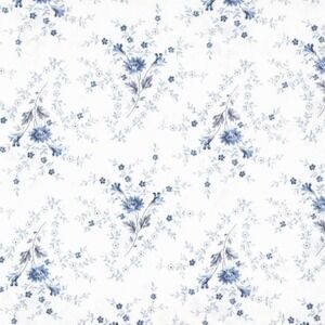 Ralph Lauren Daisy Cottage Chic Blue Floral Twin Fitted & Flat Sheets‎